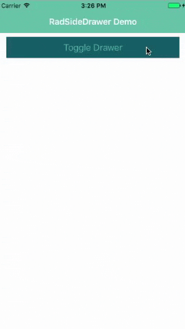 simple sidedrawer ios