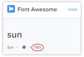 font awesome unicode