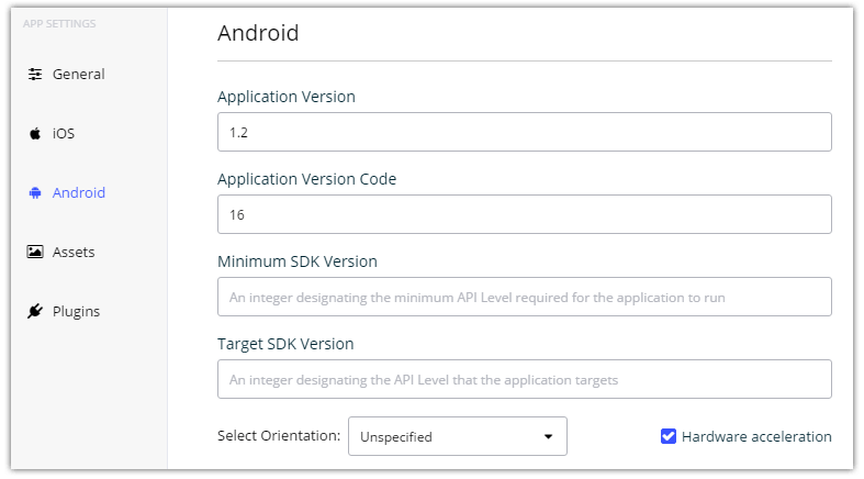 nativescript sidekick settings management