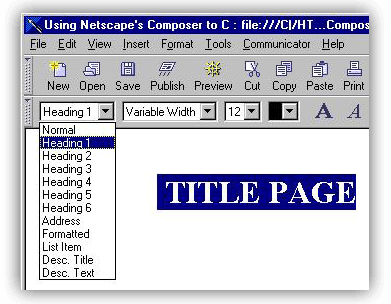 netscape composer